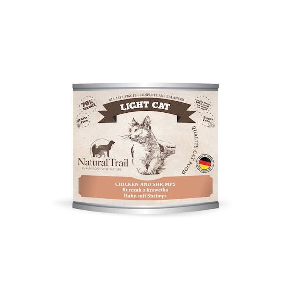 NATURAL TRAIL CAT LIGHT KURCZAK, KREWETKI 200G
