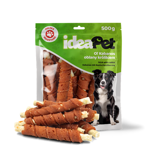IDEAPET KABANOS OBLANY KRÓLIKIEM 500G