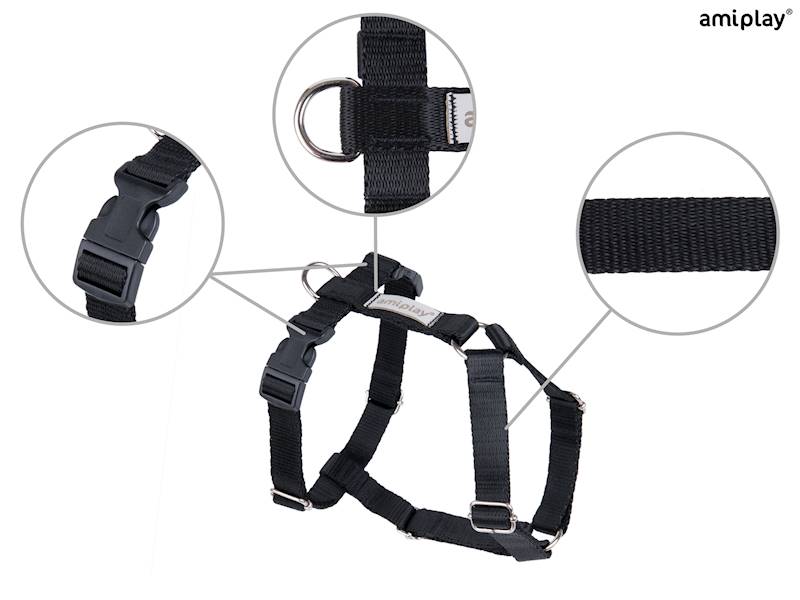 AMIPLAY SAMBA SZELKI REGULOWANE GUARD CZARNE XL