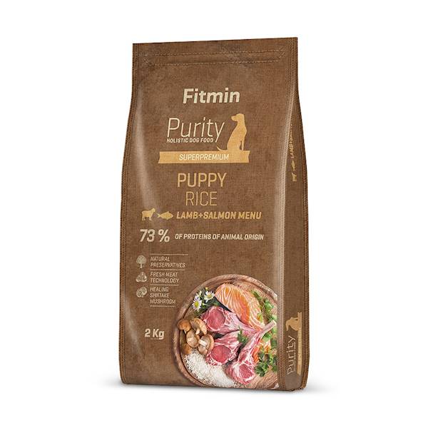 FITMIN DOG PURITY RICE PUPPY LAMB&SALMON 2KG