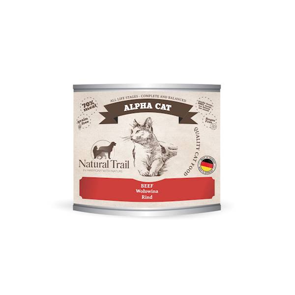 NATURAL TRAIL CAT ALPHA WOŁOWINA 200G