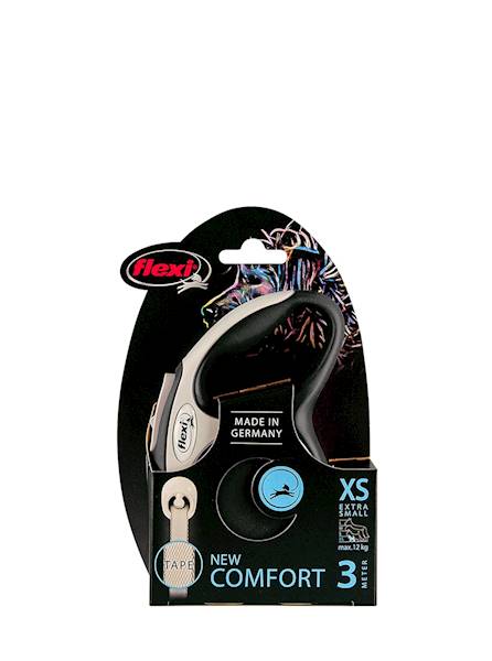 FLEXI NEW COMFORT TAŚMA XS 12KG 3M CZARNA