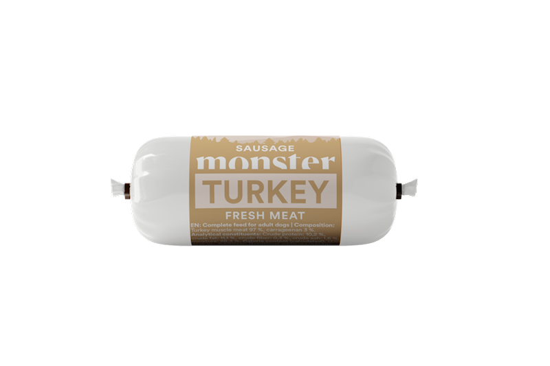 MONSTER DOG SAUSAGE TURKEY (KIEŁBASKA Z INDYKA) 80G