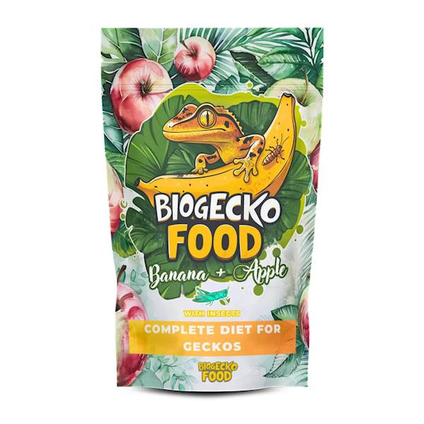 BIOGECKO FOOD BANANA & APPLE 100G
