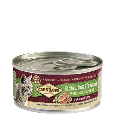 CARNILOVE CAT CAN CHICKEN&DUCK&PHEASANT 100G