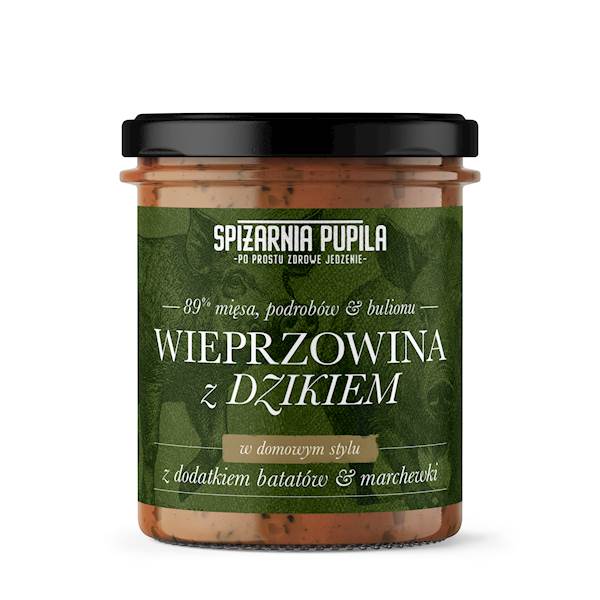SPIŻARNIA PUPILA WIEPRZOWINA Z DZIKIEM SŁOIK 300G