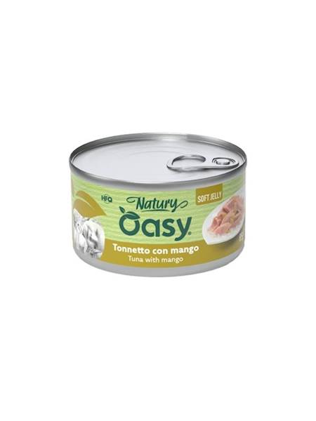 OASY CAT NATURAL JELLY PUSZKA TUŃCZYK Z MANGO 85G