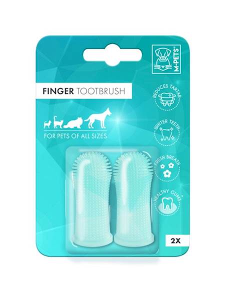 M-PETS FINGER TOOTHBRUSH (DWIE SZCZOTECZKI NA PALEC)