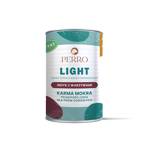 PERRO LIGHT MONOBIAŁKOWA INDYK Z WARZYWAMI 400G