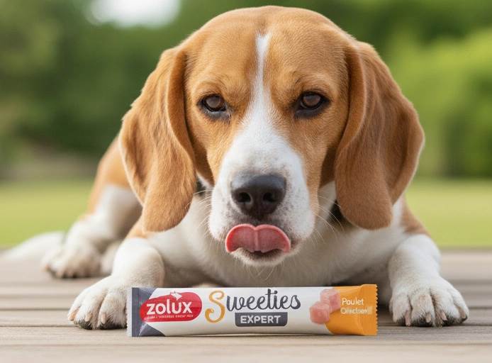 ZOLUX SWEETIES KREMOWY PRZYSMAK DLA PSA Z KURCZAKIEM 14G