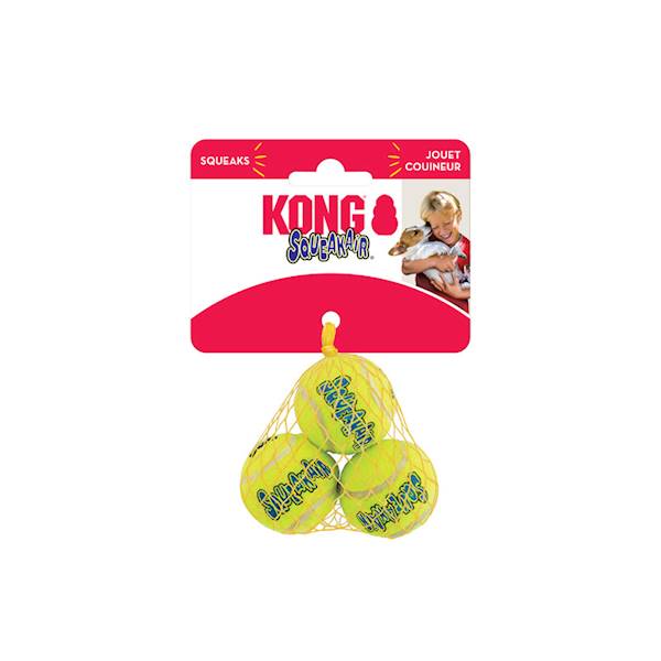 KONG DOG SQUEAKAIR BALL XS 3PACK