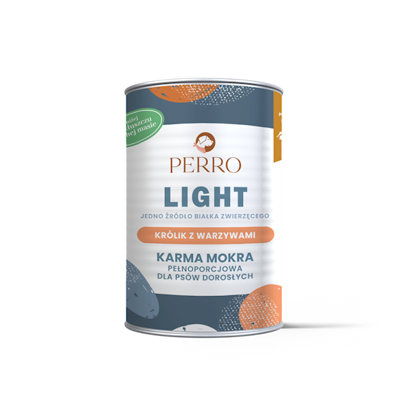 PERRO LIGHT MONOBIAŁKOWA KRÓLIK Z WARZYWAMI 400G