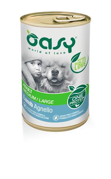 OASY DOG ONE PROTEIN ADULT JAGNIĘCINA 400G