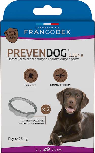 FRANCODEX PREVENDOG OBROŻA BIOBÓJCZA 2X 75CM