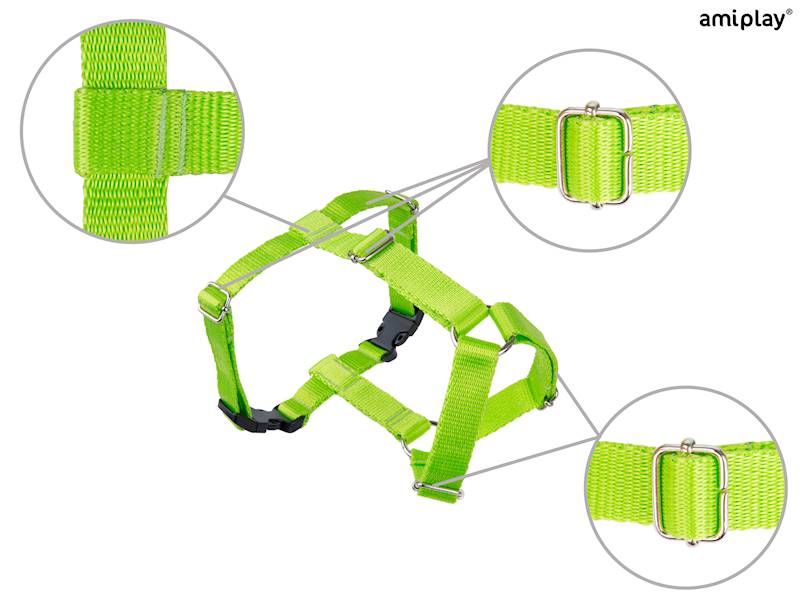 AMIPLAY SAMBA SZELKI REGULOWANE GUARD ZIELONE XL