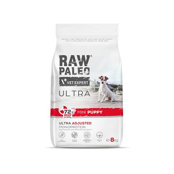VET EXPERT RAW PALEO ULTRA ADULT MINI TURKEY 8KG
