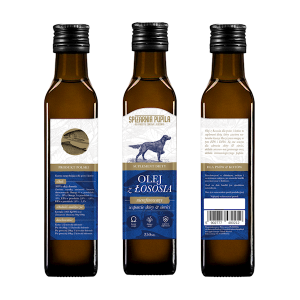 SPIŻARNIA PUPILA OLEJ Z ŁOSOSIA 250ML