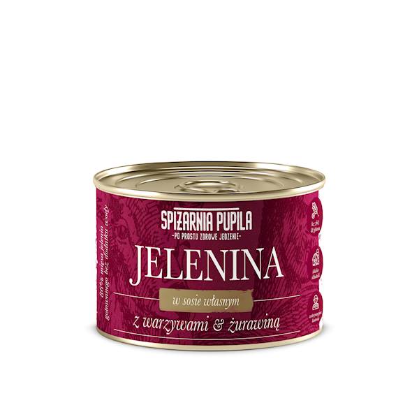 SPIŻARNIA PUPILA JELENINA Z WARZYWAMI & ŻURAWINĄ 410G