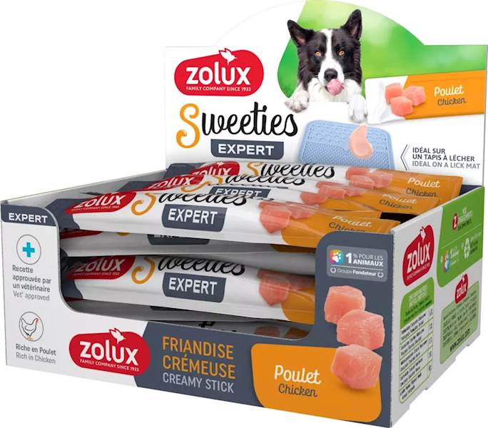ZOLUX SWEETIES KREMOWY PRZYSMAK DLA PSA Z KURCZAKIEM 14G