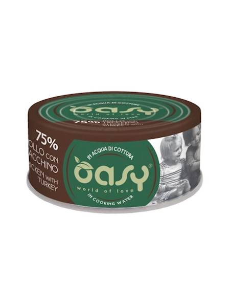 OASY CAT MORE LOVE KURCZAK Z INDYKIEM (PUSZKA) 70G
