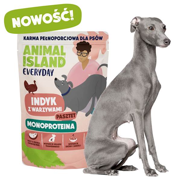 ANIMAL ISLAND DOG MONO INDYK (PASZTET) 300G