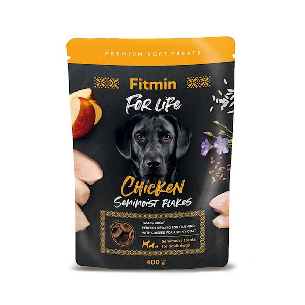 FITMIN DOG FOR LIFE CHICKEN SEMIMOIST FLAKES 400G
