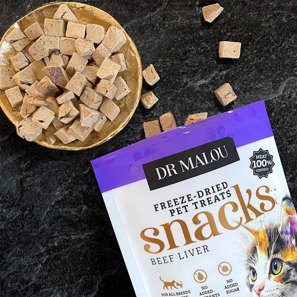 DR MALOU PRZYSMAKI LIOFILIZOWANE DLA KOTA 100% WĄTROBA WOŁOWA 50G