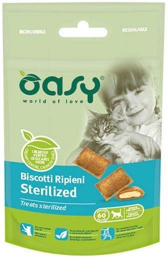 OASY CAT CIASTECZKA DLA KOTÓW STERILIZED 60G
