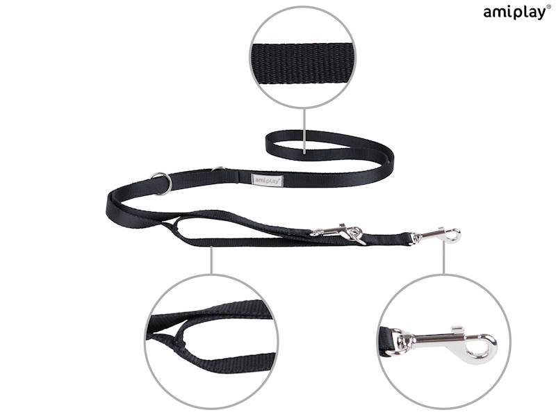 AMIPLAY SAMBA SMYCZ REGULOWANA 7W1 CZARNA XL