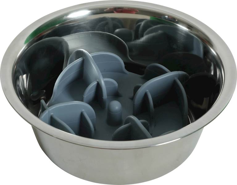 ZOLUX WKŁAD DO MISKI SPOWALNIAJĄCY JEDZENIE S SZARY 13,5X13,5CM