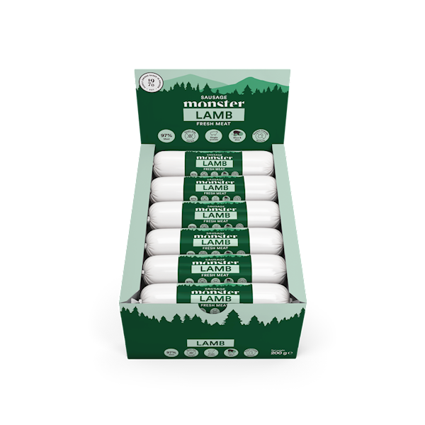 MONSTER DOG SAUSAGE LAMB (KIEŁBASKA Z JAGNIĘCINY) 200G