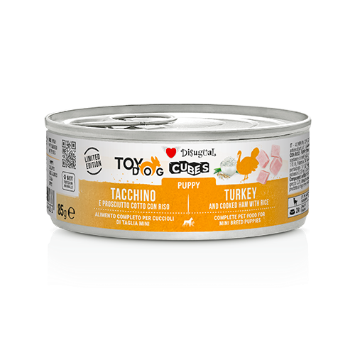 DISUGUAL DOG CUBES INDYK Z SZYNKĄ I RYŻEM (PUPPY) 85G