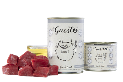 GUSSTO CAT FRESH LAMB 400G