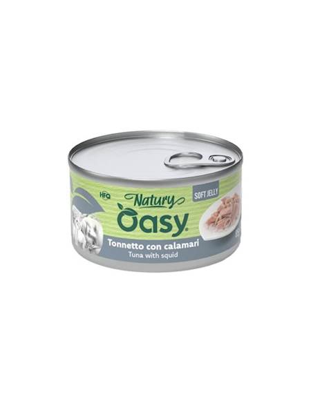 OASY CAT NATURAL PUSZKA TUŃCZYK Z KALMARAMI JELLY 85G