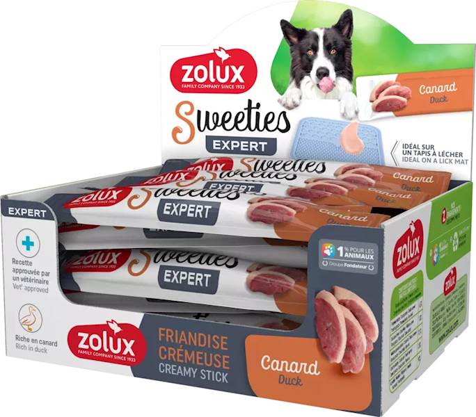 ZOLUX SWEETIES KREMOWY PRZYSMAK DLA PSA Z KACZKĄ 14G