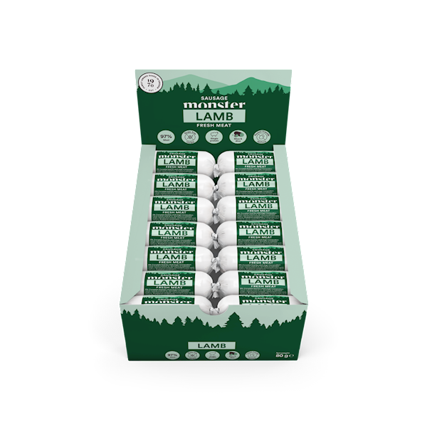 MONSTER DOG SAUSAGE LAMB (KIEŁBASKA Z JAGNIĘCINY) 80G
