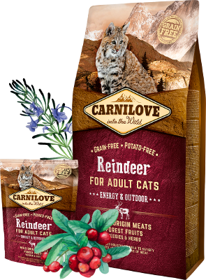 CARNILOVE CAT REINDEER ENERGY&OUTDOOR 400G