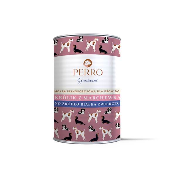 PERRO GOURMET KRÓLIK Z MARCHEWKĄ 400G
