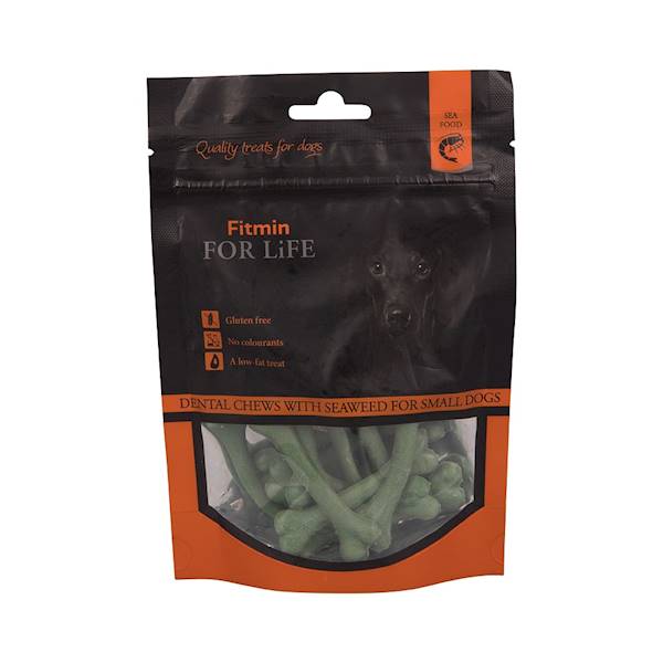 FITMIN DOG FOR LIFE TREAT DENTAL CHEWS WITH SEAWEED 70G