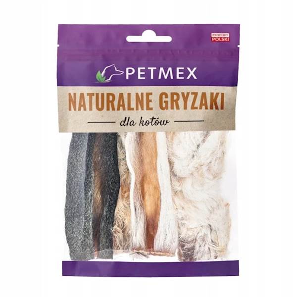 PETMEX KOT USZY KRÓLIKA Z FUTREM CIĘTE 4SZT