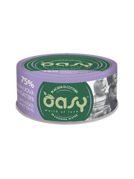 OASY CAT MORE LOVE KITTEN KURCZAK Z JAJKIEM (PUSZKA) 70G