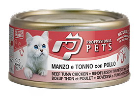 DISUGUAL CAT PROFESSIONAL PET FILETOWA WOŁOWINA/TUŃCZYK/KURCZAK 70G