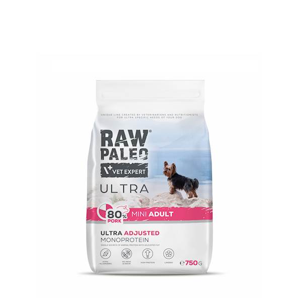 VET EXPERT RAW PALEO ULTRA ADULT MINI PORK 750G