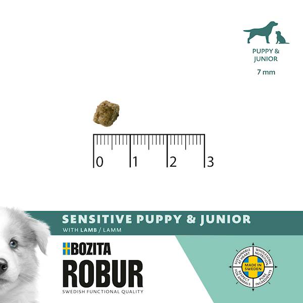 BOZITA PIES ROBUR SENSITIVE GRAIN FREE PUPPY LAMB 3KG