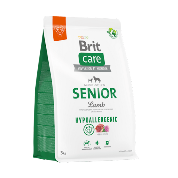 BRIT CARE DOG HYPOALLERGENIC SENIOR LAMB 3KG