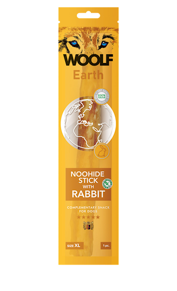 WOOLF EARTH NOOHIDE STICK WITH RABBIT XL 85G
