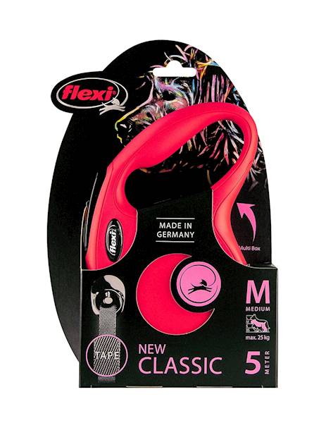 FLEXI NEW CLASSIC TAŚMA M 25KG 5M CZERWONA