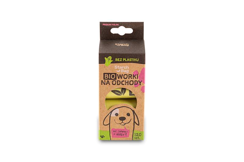 STARCHBAG KOMPOSTOWALNE BIOWORECZKI ZIELONE 8X15SZT