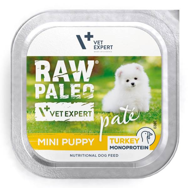 VET EXPERT RAW PALEO MINI PUPPY TURKEY PATE 150G