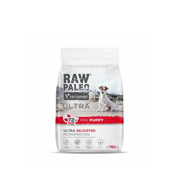 VET EXPERT RAW PALEO ULTRA PUPPY MINI BEEF 750G